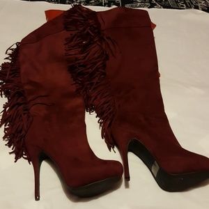 Knee Boots, Over the Knee, worn once, Like new